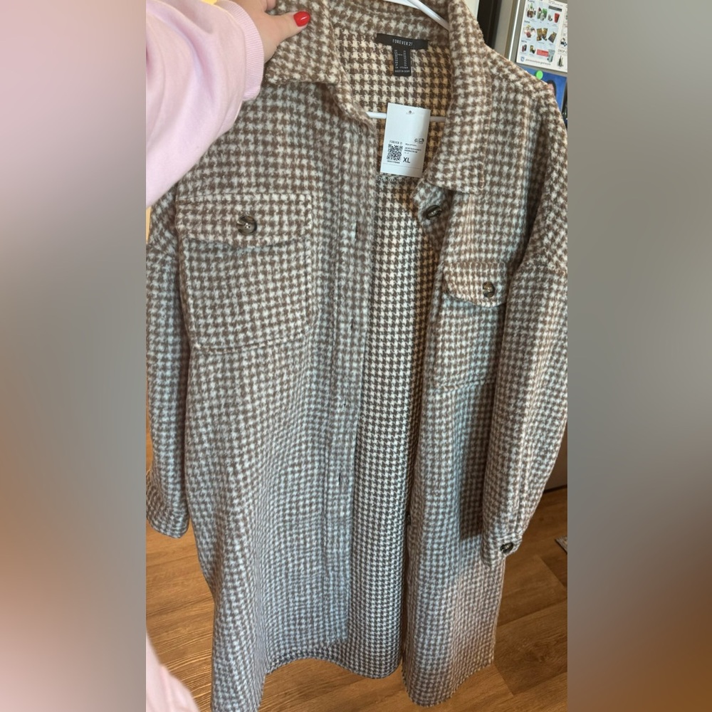 FOREVER 21 HOUNDSTOOTH JACKET